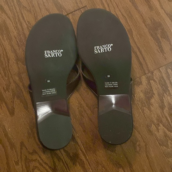 Franco Sarto NWT Ladies Sandals, Size 8M, Made in Brazil, leather upper, rest mm - Picture 3 of 3